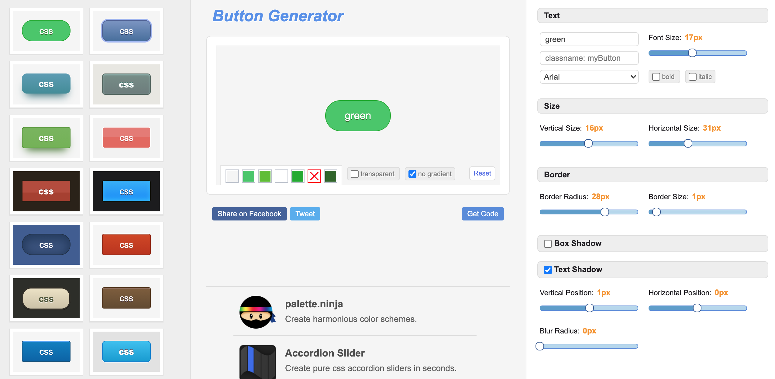 CSS Button Generator